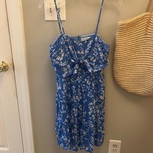 Loveriche NWT Blue Floral Ruffled Dress Size M